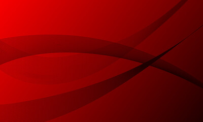 red lines wave curves with smooth gradient abstract background