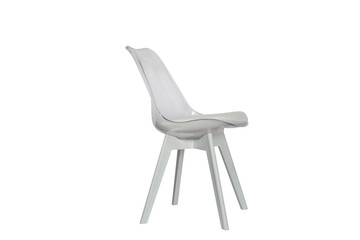 modern white chair isolated on white background