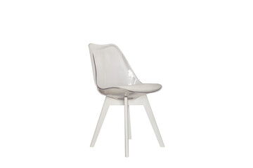 modern white chair isolated on white background