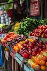 fruits and vegetables at market