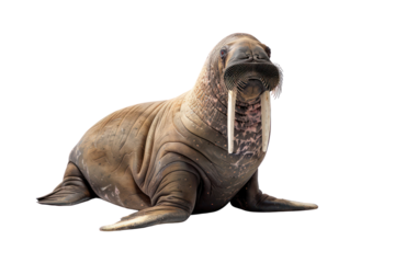 walrus on isolated transparent background