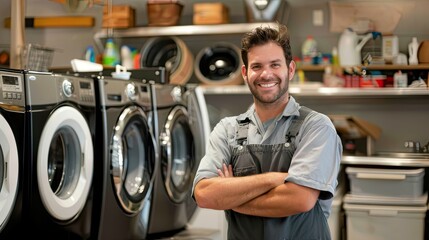 Witness the expertise and warmth as our technician fixes your washing machine, ensuring seamless laundry days ahead.