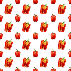 Vegetable pattern seamless pepper