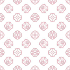 seamless pattern with pink flower