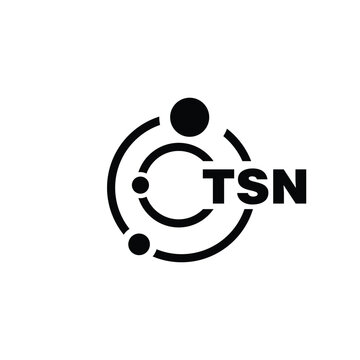TSN letter logo design on white background. TSN logo. TSN creative initials letter Monogram logo icon concept. TSN letter design