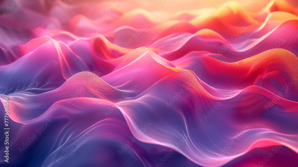 Poster beautiful abstract 3d background with smooth silky shapes.