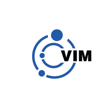 VIM letter logo design on white background. VIM logo. VIM creative initials letter Monogram logo icon concept. VIM letter design