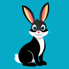 Adorable Easter Rabbit and Bunny Vector Illustration Perfect for Spring Designs