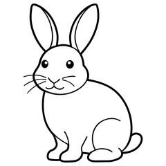 Adorable Easter Rabbit and Bunny Vector Illustration Perfect for Spring Designs