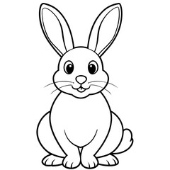 Adorable Easter Rabbit and Bunny Vector Illustration Perfect for Spring Designs