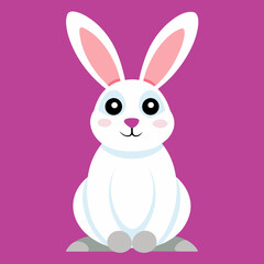Adorable Easter Rabbit and Bunny Vector Illustration Perfect for Spring Designs