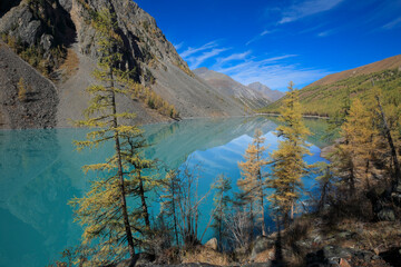 Lake Shavlo, Altai mountains, Siberia, Russia