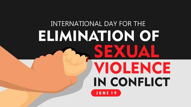 international day for the elimination of sexual violence in conflict video animated