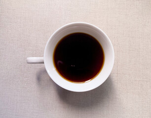 café preto quente 