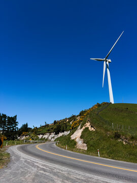 Huge solitary windmill