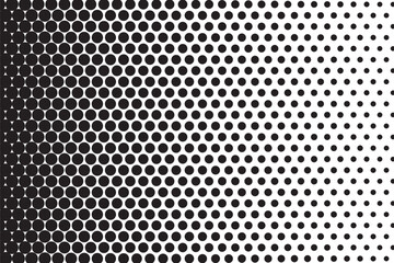 simple abestract small black color seamlees blend halftone pattern a black and white photo of a black and white grid of circles - obrazy, fototapety, plakaty