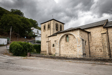 church of Santa Marina in Balboa village, comarca of Valcarce, El Bierzo, province of Leon, Castile and Leon, Spain