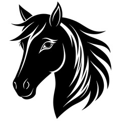 Equine Elegance Horse Head Icon Vector Perfect for Designs