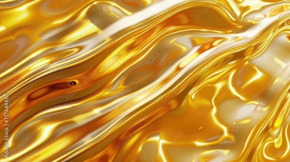 Poster a luxurious and shiny golden background pattern, creating an opulent and elegant banner with a smoot