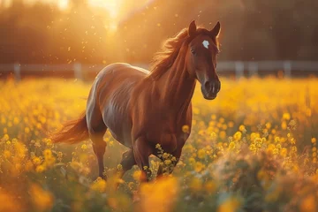 Foto op Aluminium horse in the field © paul
