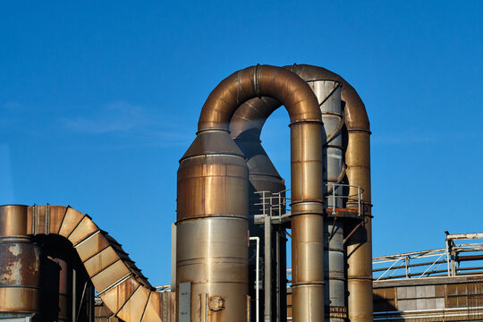 Pipes of Petroleum Refinery 