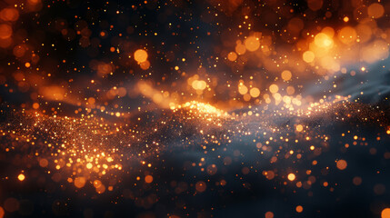 Beautiful sparks shine with special light. Vector sparkles on a transparent background. Christmas...