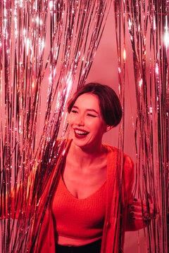 Young woman at the party
