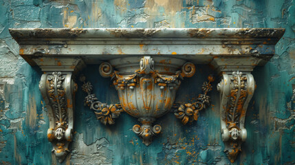 beautiful texture decorative Venetian stucco for backgrounds.