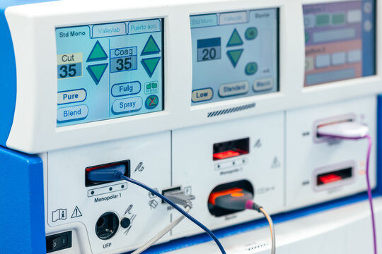 Modern Electrosurgical Equipment in a Surgical Room