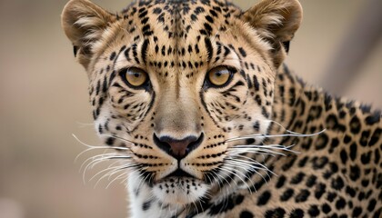 A-Leopard-With-Its-Eyes-Narrowed-Focused-On-Its-T- 2