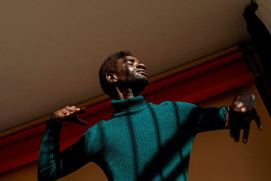 low key modern portrait 