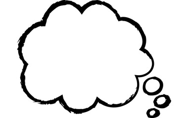 Speech bubble black color line