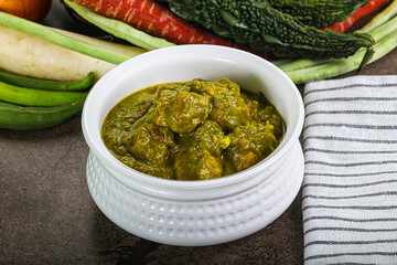 Indian cuisine - Chicken saagwala palak
