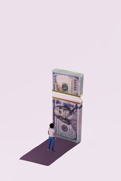 Financial struggles/burden. Debt, money, credit concept