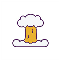 Nuclear Weapon Icon editable stock vector icon