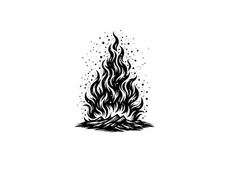 Inferno Ignition: Dynamic Fire Flame Vector Art - Ignite Your Designs with Fiery Energy