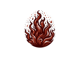 Obraz premium Inferno Ignition: Dynamic Fire Flame Vector Art - Ignite Your Designs with Fiery Energy