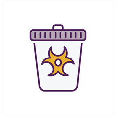 Trash  Icon editable stock vector icon