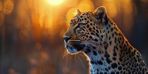 Close Up of Leopard in Field