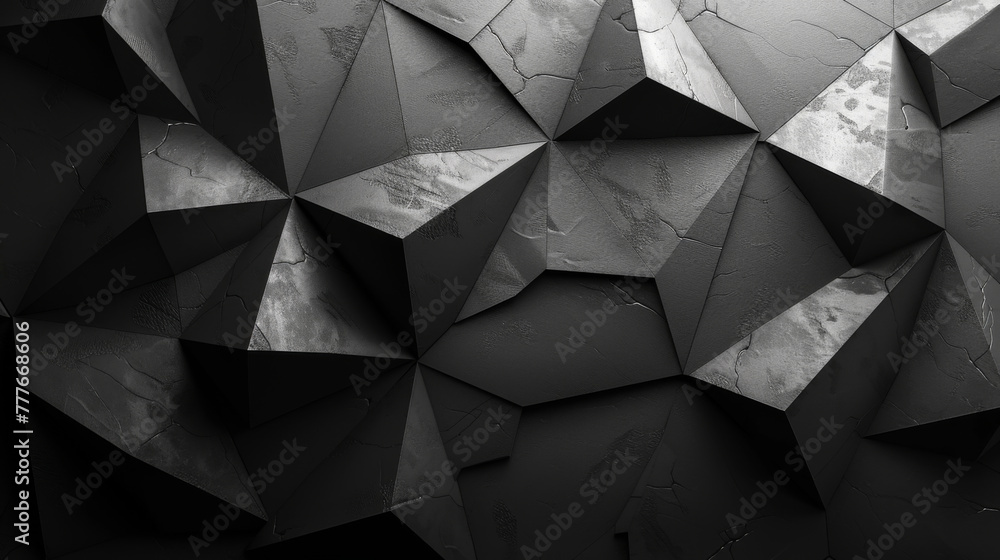 Aufkleber black white dark gray abstract background. geometric pattern shape. line triangle polygon angle. gra