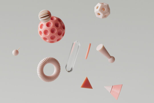 cheerful abstract elements