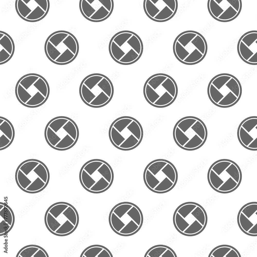 Poster seamless background with camera shutter symbol