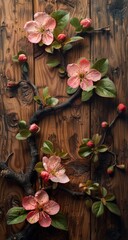 Vibrant Spring Bouquet in Rustic Setting Generative AI