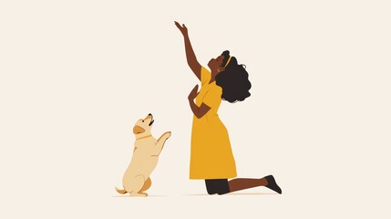 Affirmation Card: Joyful Moments with a Puppy Generative AI