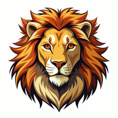 tiger, lion, vector, head, animal, tattoo, face, 