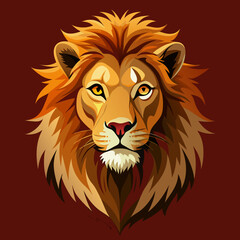 tiger, lion, vector, head, animal, tattoo, face, 