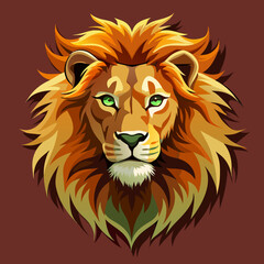 tiger, lion, vector, head, animal, tattoo, face, 