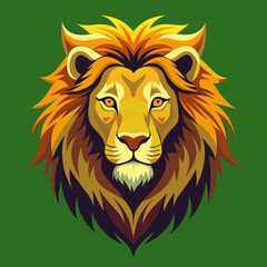 tiger, lion, vector, head, animal, tattoo, face, 