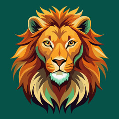 tiger, lion, vector, head, animal, tattoo, face, 