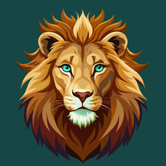 tiger, lion, vector, head, animal, tattoo, face, 